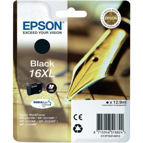 Cartridge Epson T1631 (16XL), C13T16314012, čierna (black), originál