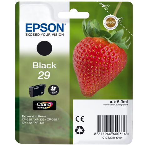 Cartridge Epson T2981 (29), C13T29814012, čierna (black), originál