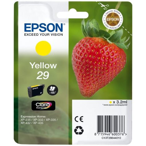 Cartridge Epson T2984 (29), C13T29844012, žltá (yellow), originál