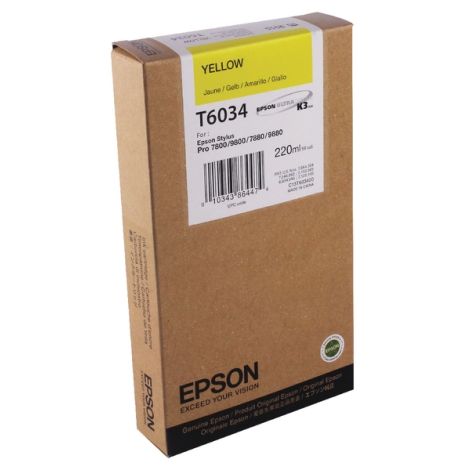 Cartridge Epson T6034, žltá (yellow), originál