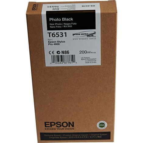 Cartridge Epson T6531, čierna (black), originál