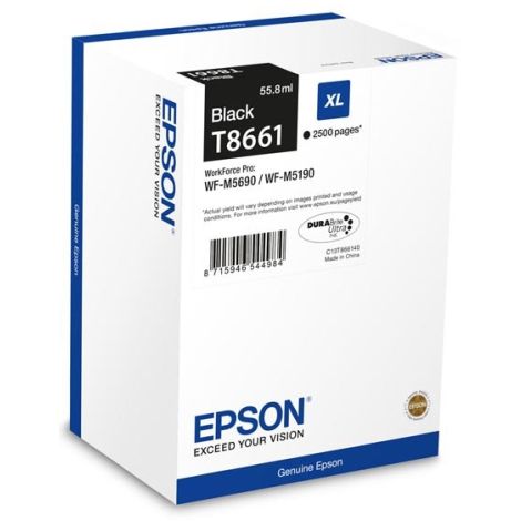 Cartridge Epson T8661, čierna (black), originál