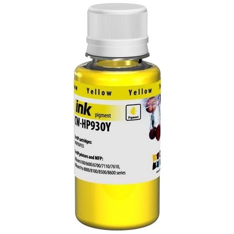 Atrament pre kazetu HP 933 XL (CN056AE), pigment, žltá (yellow)