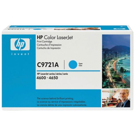 Toner HP C9721A (641A), azúrová (cyan), originál