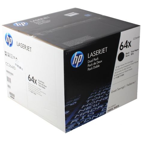 Toner HP CC364XD (64X), dvojbalenie, čierna (black), originál