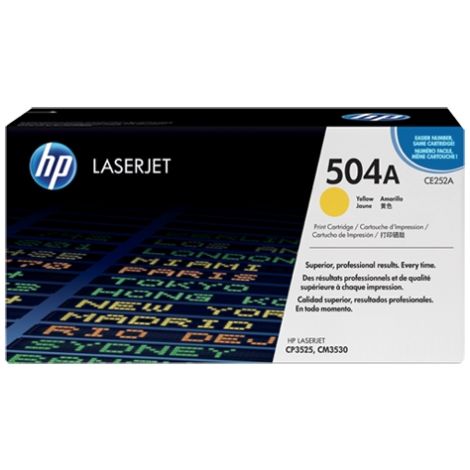 Toner HP CE252A (504A), žltá (yellow), originál