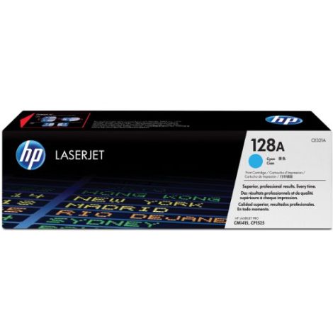 Toner HP CE321A (128A), azúrová (cyan), originál