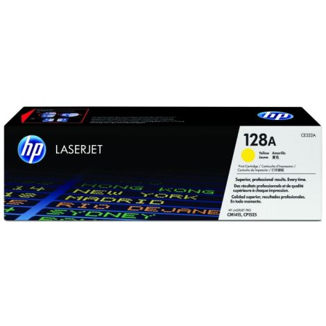 Toner HP CE322A (128A), žltá (yellow), originál