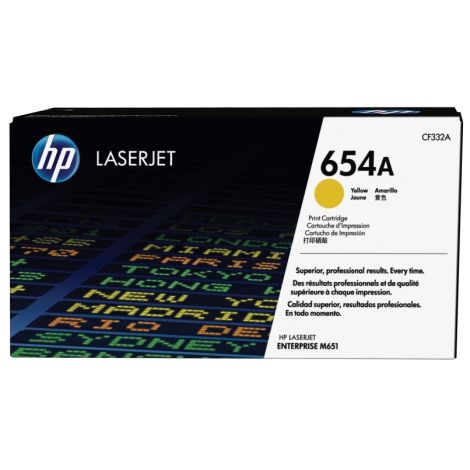 Toner HP CF332A (654A), žltá (yellow), originál