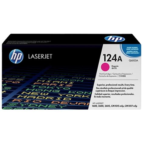 Toner HP Q6003A (124A), purpurová (magenta), originál