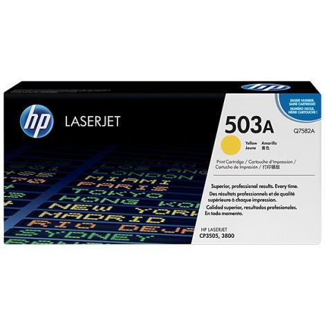 Toner HP Q7582A (503A), žltá (yellow), originál