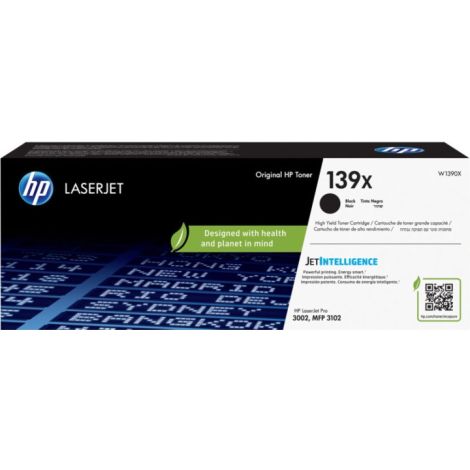 Toner HP 139X, W1390X, čierna (black), originál