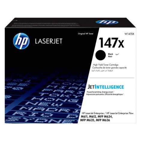 Toner HP 147X, W1470X, čierna (black), originál