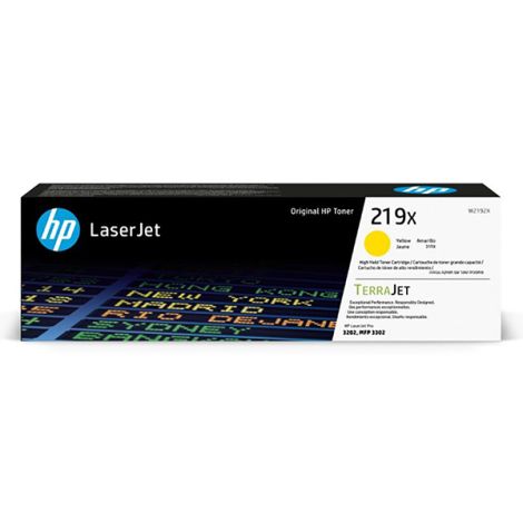 Toner HP 219X, W2192X, žltá (yellow), originál