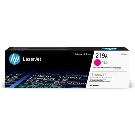 Toner HP 219A, W2193A, purpurová (magenta), originál