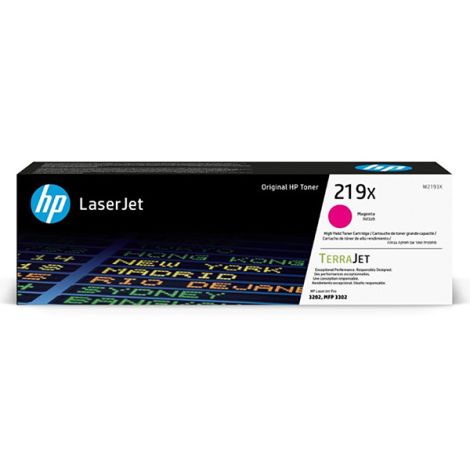 Toner HP 219X, W2193X, purpurová (magenta), originál