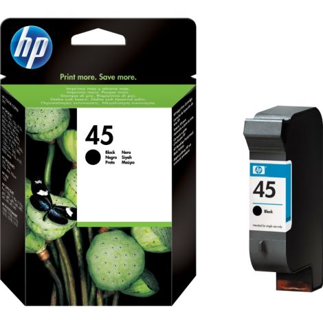 Cartridge HP 45 (51645AE), čierna (black), originál