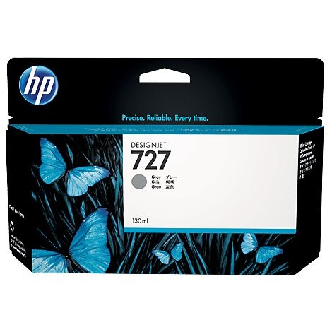 Cartridge HP 727, B3P24A, sivá (gray), originál