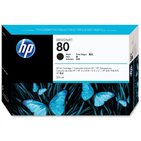 Cartridge HP 80 XL (C4871A), čierna (black), originál