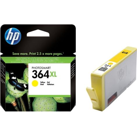 Cartridge HP 364 XL (CB325EE), žltá (yellow), originál