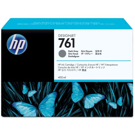 Cartridge HP 761 (CM996A), tmavá sivá (dark gray), originál