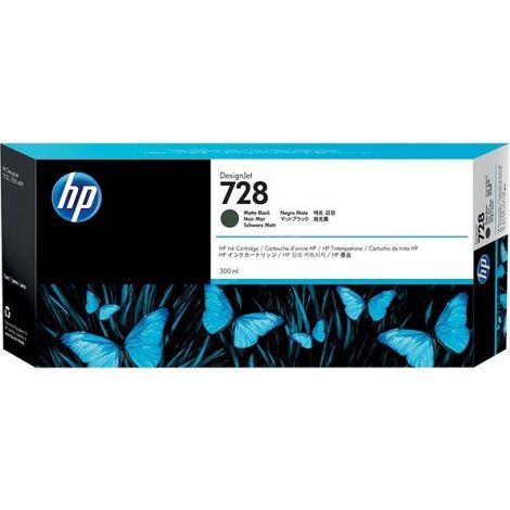 Cartridge HP 728, F9J68A, matná čierna (matte black), originál