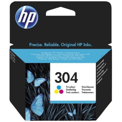 Cartridge HP 304 (N9K05AE), farebná (tricolor), originál