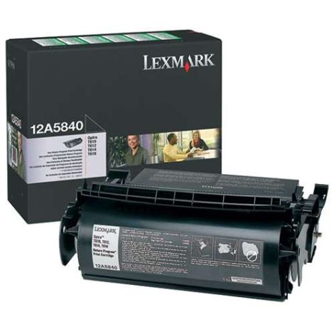 Toner Lexmark 12A5840 (T610, T612, T614), čierna (black), originál