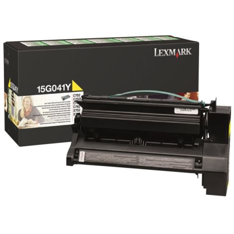 Toner Lexmark 15G041Y (C752), žltá (yellow), originál