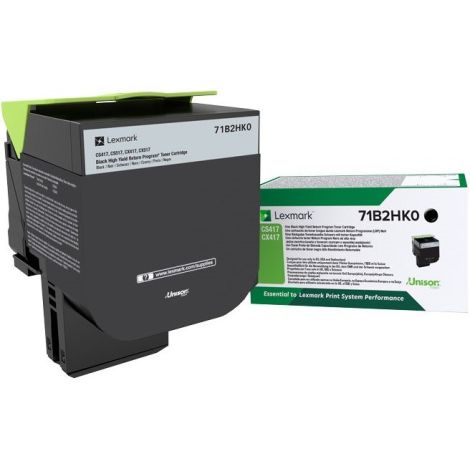 Toner Lexmark 71B2HK0 (CS417, CS517), čierna (black), originál