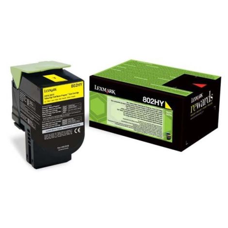 Toner Lexmark 802HY, 80C2HY0 (CX410, CX510), žltá (yellow), originál