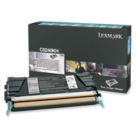 Toner Lexmark C5240KH (C524, C534), čierna (black), originál