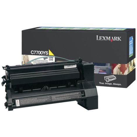 Toner Lexmark C7700YS (C770), žltá (yellow), originál