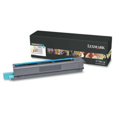 Toner Lexmark X925H2CG (X925), azúrová (cyan), originál