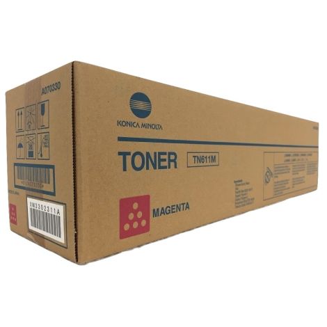 Toner Konica Minolta TN611M, A070350, purpurová (magenta), originál