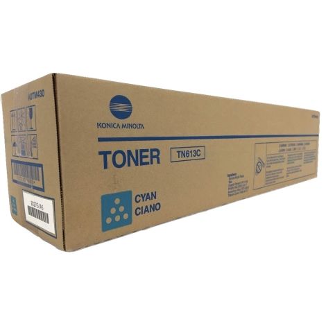 Toner Konica Minolta TN613C, A0TM450, azúrová (cyan), originál