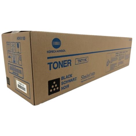 Toner Konica Minolta TN711K, A3VU150, čierna (black), originál