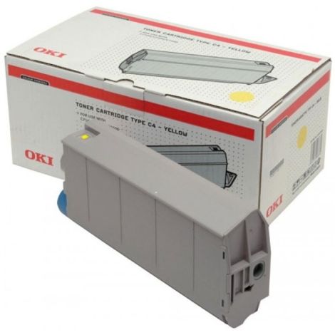 Toner OKI 41963005 (Type C4, C7100, C7300, C7350, C7500), žltá (yellow), originál