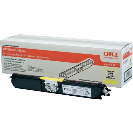 Toner OKI 44250717 (C110, C130, MC160), žltá (yellow), originál