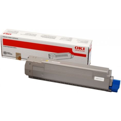 Toner OKI 44643001 (C801, C821), žltá (yellow), originál