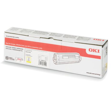 Toner OKI 46861305, C834, C844, žltá (yellow), originál