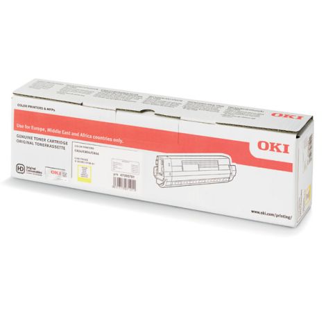 Toner OKI 47095701, C824, C834, C844, žltá (yellow), originál