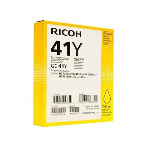 Cartridge Ricoh GC41Y, 405768, žltá (yellow), originál